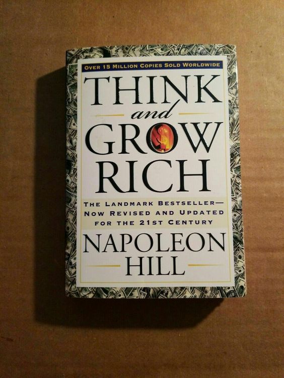 The picture of a book, think and grow rich