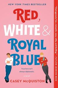 red, white, and royal blue book cover