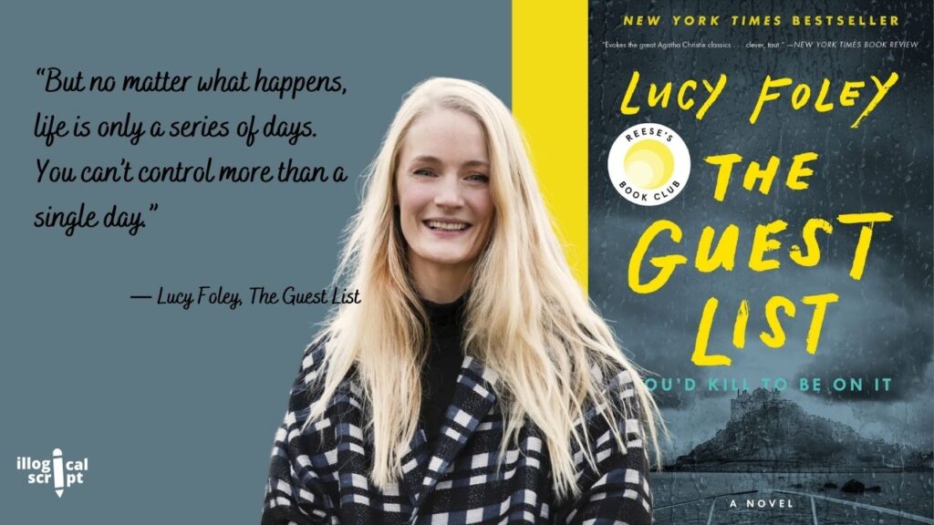 General overview of the book _ The Guest List by Lucy Foley  and quotes