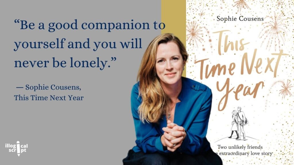 This Time Next Year by Sophie Cousens  book cover and quotes