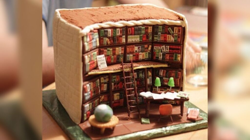 book themed cake