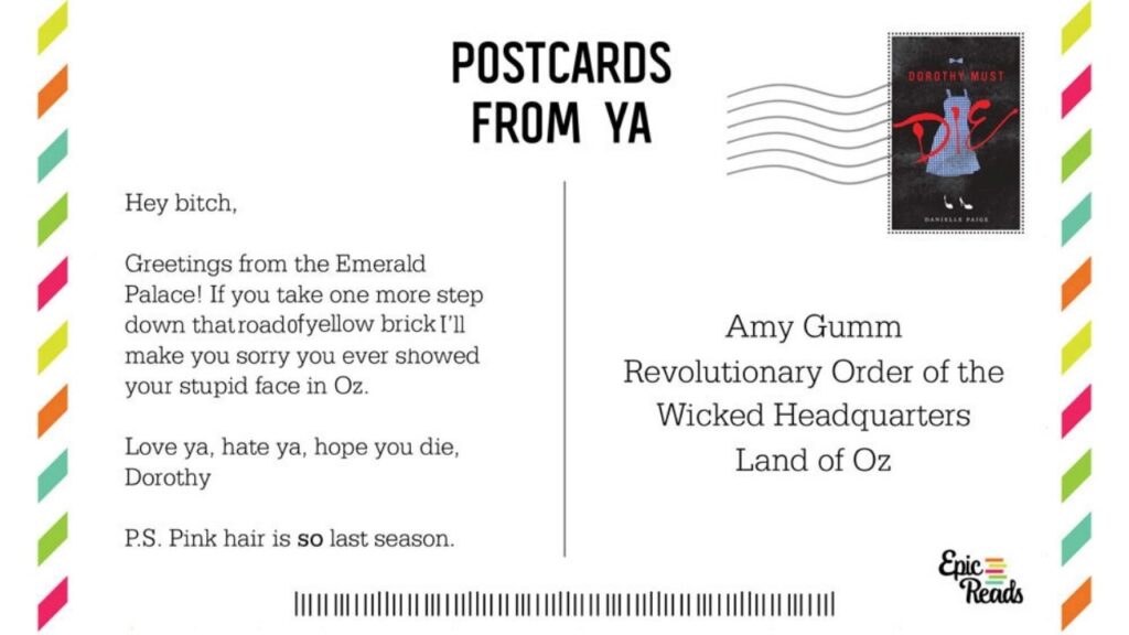 fictional postcard