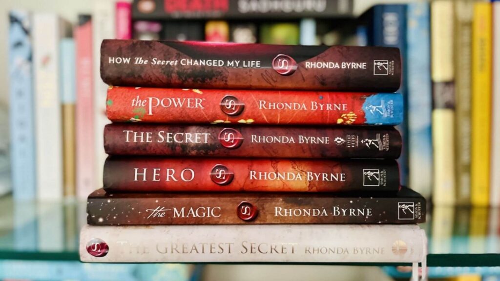 Cover image of 5 books written by Rhonda Byrne