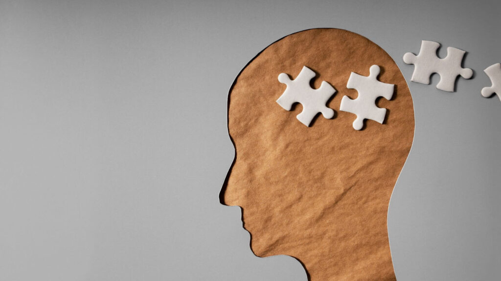 Brain with puzzle pieces. | Can Reading Prevent Dementia_ Feature Image