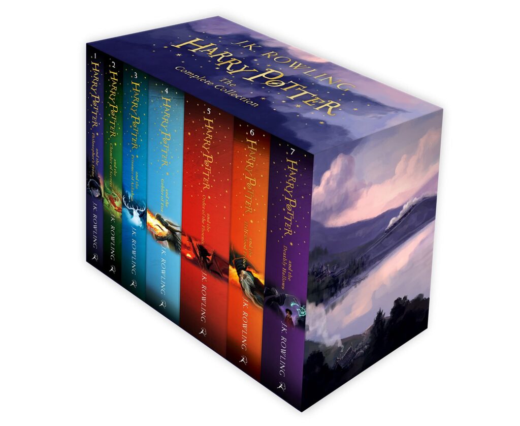 Harry Potter (Novel Series) by J. K. Rowling cover image | Novels for Beginners to Improve English