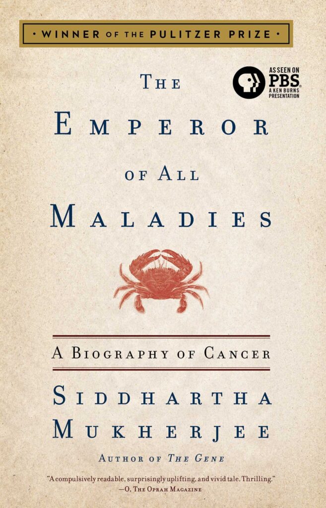 The Emperor of All Maladies by Siddhartha Mukherjee cover image | Best Novels to Improve English Vocabulary